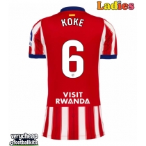 Atletico Madrid Koke #6 Replica Home Shirt Ladies 2026-27 Short Sleeve